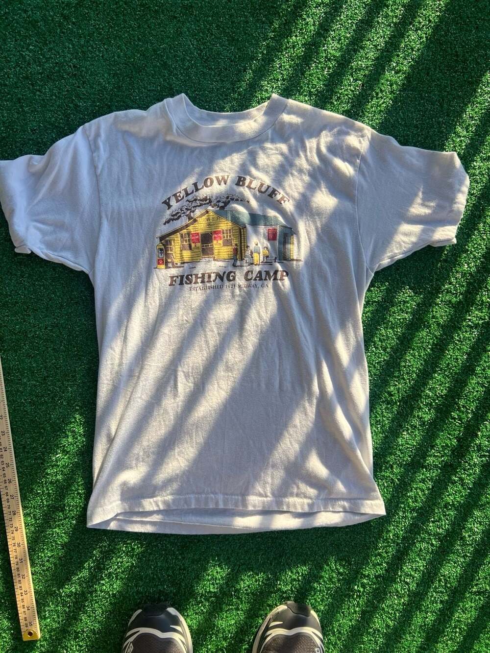 Vintage Yellow Bluff Fishing Camp Midway GA Graphic T-Shirt